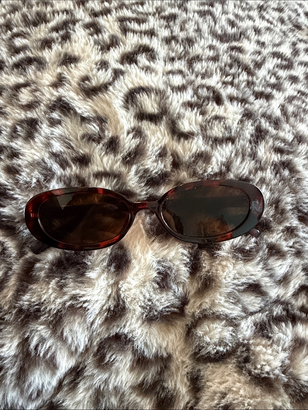 Women's Tortoiseshell Oval Sunglasses - Brown Lenses